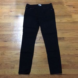 JCrew Lookout High Rise Skinny black Jeans